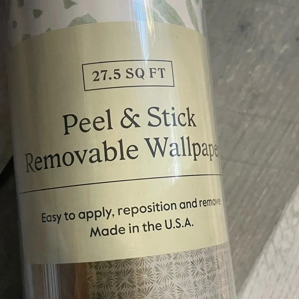 Threshold Peel And Stick Block Print Wallpaper New